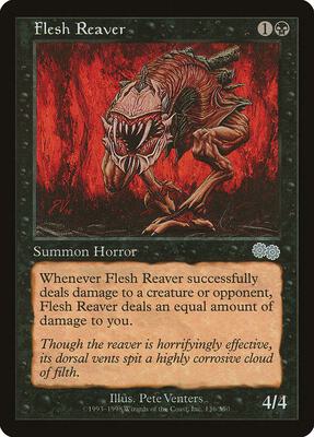 Flesh Reaver card from Urza's Saga