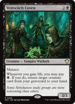 Veinwitch Coven card from Commander: Secrets of Strixhaven