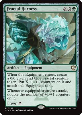 Fractal Harness card from Commander: Secrets of Strixhaven