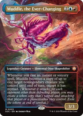 Muddle, the Ever-Changing (Borderless) card from Commander: Secrets of Strixhaven
