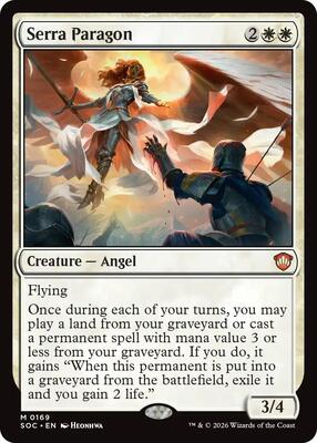 Serra Paragon card from Commander: Secrets of Strixhaven