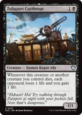 Zulaport Cutthroat card from Commander: Secrets of Strixhaven