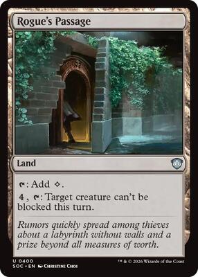 Rogue's Passage card from Commander: Secrets of Strixhaven