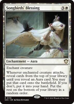 Songbirds' Blessing card from Commander: Secrets of Strixhaven