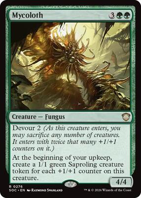 Mycoloth card from Commander: Secrets of Strixhaven
