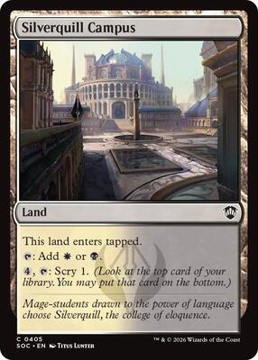 Silverquill Campus card from Commander: Secrets of Strixhaven