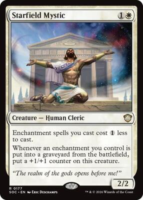 Starfield Mystic card from Commander: Secrets of Strixhaven
