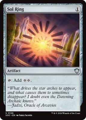 Sol Ring card from Commander: Secrets of Strixhaven