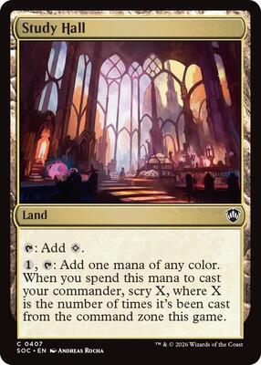 Study Hall card from Commander: Secrets of Strixhaven