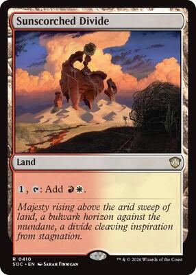 Sunscorched Divide card from Commander: Secrets of Strixhaven