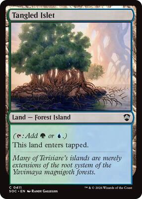 Tangled Islet card from Commander: Secrets of Strixhaven