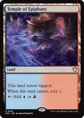 Temple of Epiphany card from Commander: Secrets of Strixhaven