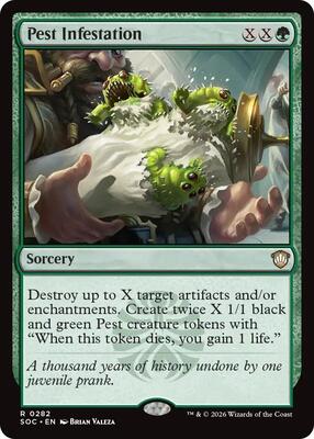 Pest Infestation card from Commander: Secrets of Strixhaven