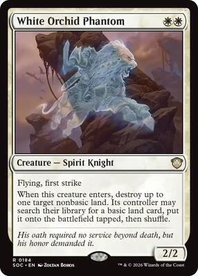 White Orchid Phantom card from Commander: Secrets of Strixhaven
