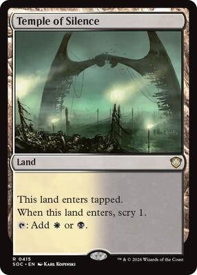 Temple of Silence card from Commander: Secrets of Strixhaven