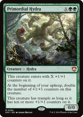 Primordial Hydra card from Commander: Secrets of Strixhaven