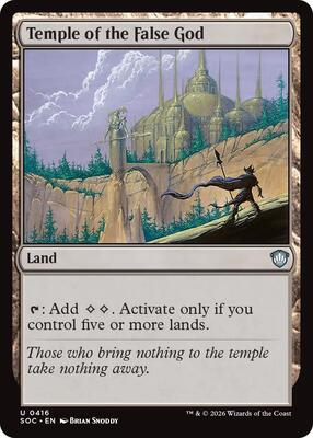Temple of the False God card from Commander: Secrets of Strixhaven