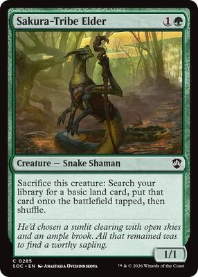 Sakura-Tribe Elder card from Commander: Secrets of Strixhaven