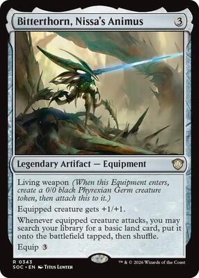 Bitterthorn, Nissa's Animus card from Commander: Secrets of Strixhaven