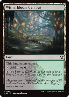 Witherbloom Campus card from Commander: Secrets of Strixhaven