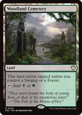 Woodland Cemetery card from Commander: Secrets of Strixhaven