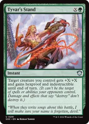 Tyvar's Stand card from Commander: Secrets of Strixhaven
