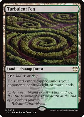 Turbulent Fen card from Commander: Secrets of Strixhaven