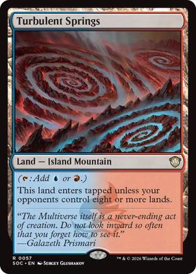 Turbulent Springs card from Commander: Secrets of Strixhaven