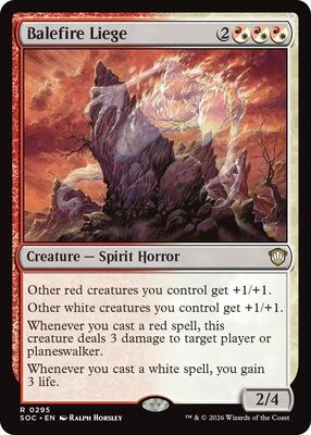 Balefire Liege card from Commander: Secrets of Strixhaven