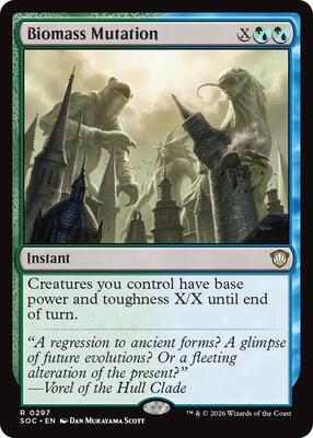 Biomass Mutation card from Commander: Secrets of Strixhaven