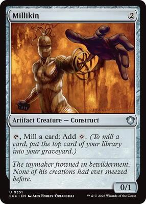 Millikin card from Commander: Secrets of Strixhaven
