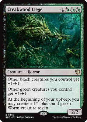 Creakwood Liege card from Commander: Secrets of Strixhaven