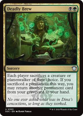 Deadly Brew card from Commander: Secrets of Strixhaven