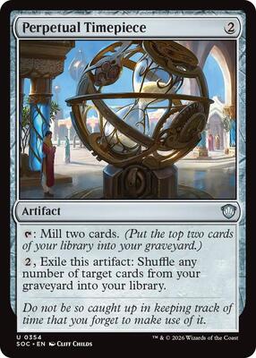 Perpetual Timepiece card from Commander: Secrets of Strixhaven