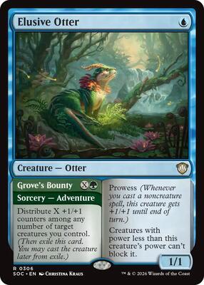 Elusive Otter card from Commander: Secrets of Strixhaven
