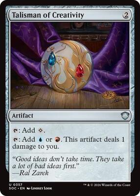 Talisman of Creativity card from Commander: Secrets of Strixhaven