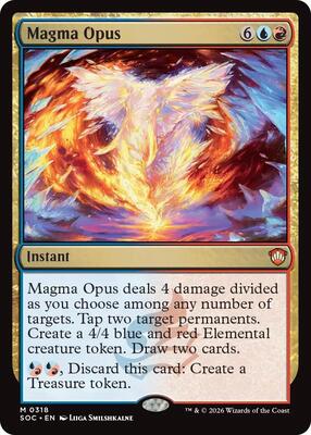 Magma Opus card from Commander: Secrets of Strixhaven