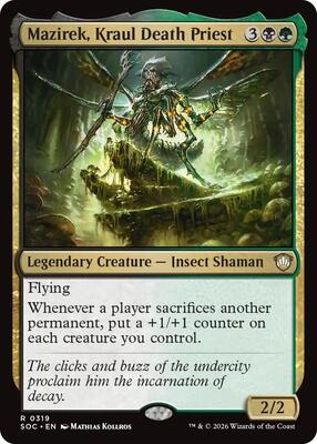 Mazirek, Kraul Death Priest card from Commander: Secrets of Strixhaven