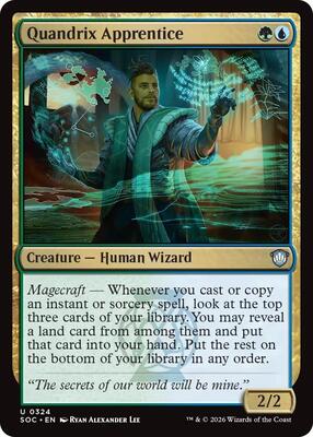 Quandrix Apprentice card from Commander: Secrets of Strixhaven