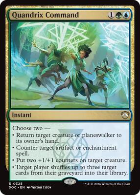 Quandrix Command card from Commander: Secrets of Strixhaven