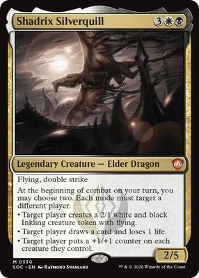 Shadrix Silverquill card from Commander: Secrets of Strixhaven
