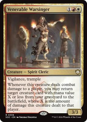 Venerable Warsinger card from Commander: Secrets of Strixhaven