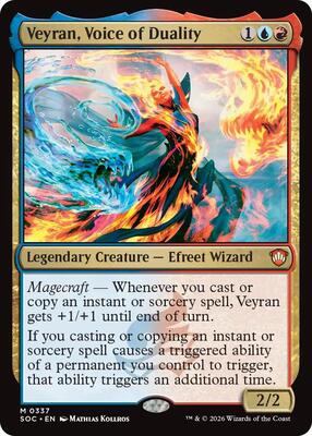 Veyran, Voice of Duality card from Commander: Secrets of Strixhaven