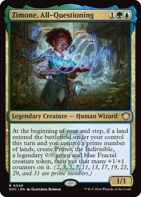 Zimone, All-Questioning card from Commander: Secrets of Strixhaven