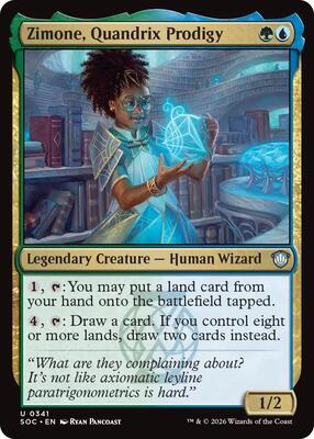 Zimone, Quandrix Prodigy card from Commander: Secrets of Strixhaven