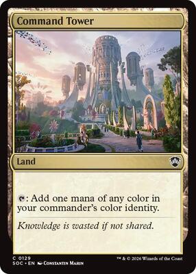 Command Tower card from Commander: Secrets of Strixhaven