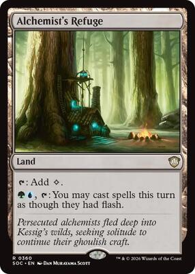 Alchemist's Refuge card from Commander: Secrets of Strixhaven