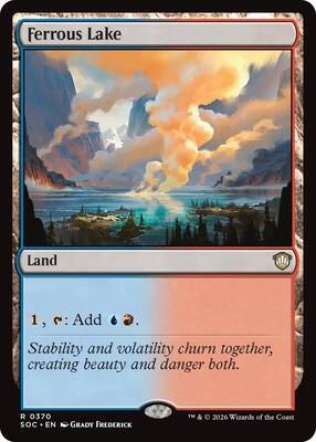 Ferrous Lake card from Commander: Secrets of Strixhaven