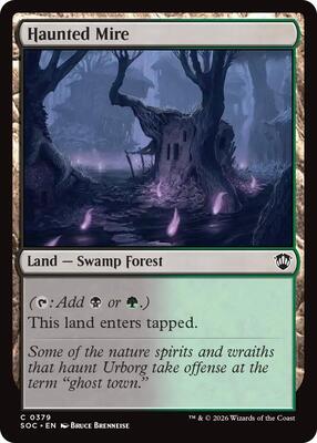 Haunted Mire card from Commander: Secrets of Strixhaven