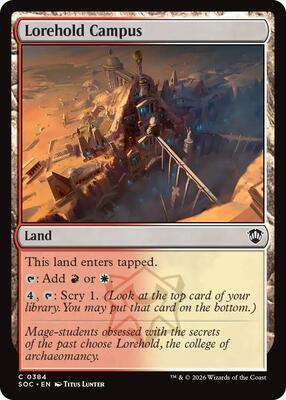 Lorehold Campus card from Commander: Secrets of Strixhaven